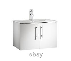 Roper Rhodes'Viva' 600mm Wall Mounted Vanity Unit With Sink. White