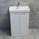 Ross White Gloss Curved Vanity Basin Sink Unit 550mm Or 700mm Width