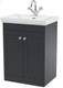 Roxbury Traditional 600mm Satin Anthracite Vanity Unit Floor Standing Unit
