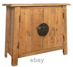 Rustic Bathroom Vanity Unit Solid Wood Storage Cabinet Vintage Style Furniture