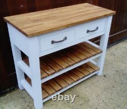 Rustic vanity unit for double sinks 4 drawers