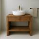 Rustic Wash Stand Shelf Washstand Sink Unit Hand Crafted Rustic Bathroom
