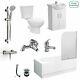 Senore Bathroom Complete Shower Wc Close Coupled Toilet Basin Vanity Unit Suite