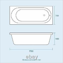 Senore Bathroom Suite 1700mm Vanity Unit WC Close Coupled Toilet Taps Waste
