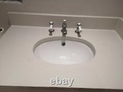 Shaker bathroom vanity unit with granite top