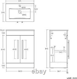 Shower Bath Bathtub Straight with Screen Basin Vanity Unit Toilet White Set