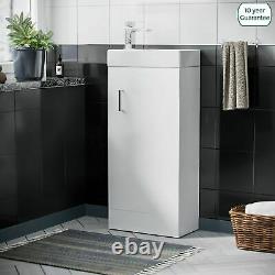 Small 400 mm Cloakroom Basin Sink Vanity Unit Bathroom Cabinet Storage Nanuya