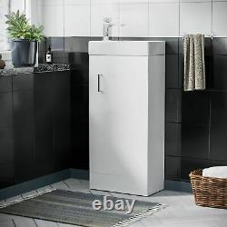 Small 400 mm Cloakroom Basin Sink Vanity Unit Bathroom Cabinet Storage Nanuya
