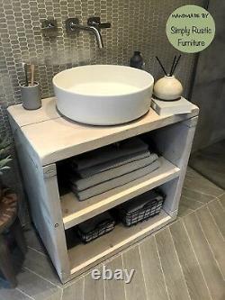 Solid Beam Vanity Basin Unit Wash Stand Bathroom Furniture Belfast Butler sink