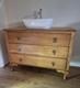 Solid Oak Vitntage Wash Stand Bathroom Vanity Unit