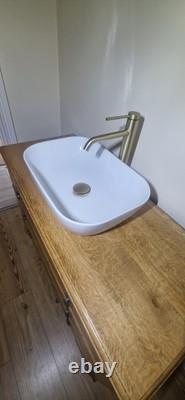 Solid Oak Vitntage Wash Stand Bathroom Vanity Unit