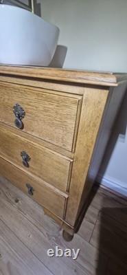 Solid Oak Vitntage Wash Stand Bathroom Vanity Unit