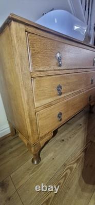 Solid Oak Vitntage Wash Stand Bathroom Vanity Unit