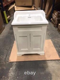 TLC715i BURLINGTON FF8S 2 DOOR VANITY UNIT 65cm SAND & BASIN (1TH OR 2TH)