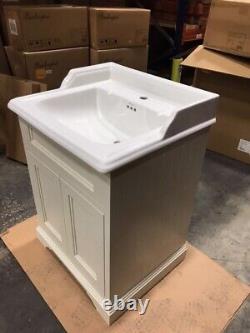 TLC715i BURLINGTON FF8S 2 DOOR VANITY UNIT 65cm SAND & BASIN (1TH OR 2TH)