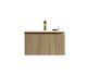 Tailored Bathrooms Fluted Vanity Unit Oak Finish With Drawer Wall Hung Inc Basin
