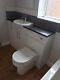 Toilet Wc & Sink Bathroom Vanity Unit Cupboards (white) (howdens)
