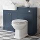 Traditional Vanity Basin Unit & Toilet Combination Unit Bathroom Furniture Blue