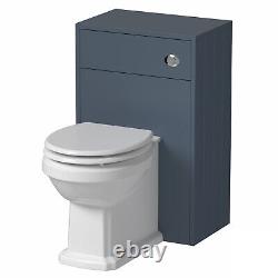 Traditional Vanity Basin Unit & Toilet Combination Unit Bathroom Furniture Blue