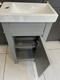 Trafalgar 405mm Grey Cloakroom Vanity Unit Victorian Plumbing Version