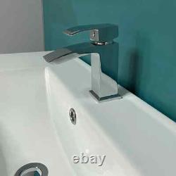Turin 800mm Floorstanding Vanity Unit With Ceramic Basin White Gloss Bathroom
