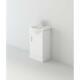 Vanity Basin Cabinet Storage Furniture Unit Gloss White Ceramic Sink 450mm