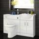 Vanity Basin Unit Back To Wall Toilet Furniture 1200 Mm White Gloss Bathroom