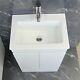 Vanity Cabinet Basin Sink Bathroom Cloakroom Compact Design Tap Waste 500mm 6090