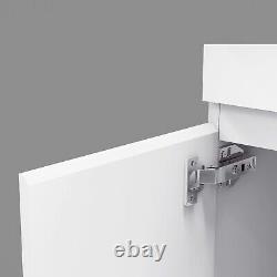 Vanity Sink Unit with Basin Gloss White Bathroom Storage Floor Standing 600mm