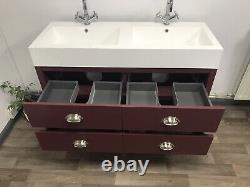 Vanity Unit 1200. Double Sink. Painted Vanity 120cm. Any Farrow & Ball Colour