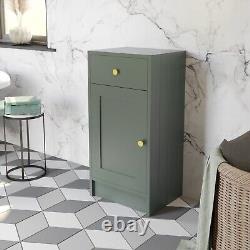 Vanity Unit Back To Wall Toilet Shelf Storage Combination Furniture Green 1820mm