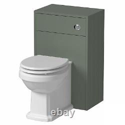 Vanity Unit Back To Wall Toilet Shelf Storage Combination Furniture Green 1820mm