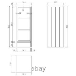 Vanity Unit Back To Wall Toilet Shelf Storage Combination Furniture Green 1820mm