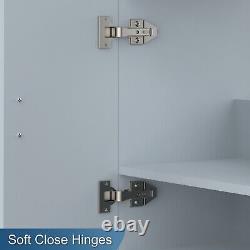 Vanity Unit Bathroom Under Sink Cabinet Basin Cupboard Furniture 500mm LightGrey