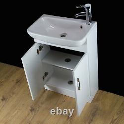 Vanity Unit Cabinet Basin Sink Bathroom Cloakroom Floor standing 550 Tap 214