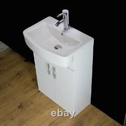 Vanity Unit Cabinet Basin Sink Bathroom Cloakroom Floor standing 550 mm SQ5 201