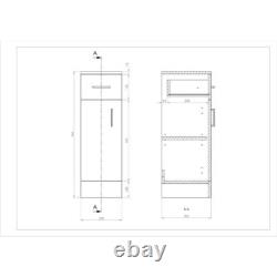 Vanity Unit Combined Sink Toilet Bathroom Suite Furniture Seat Cistern 1400mm