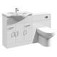 Vanity Unit Combined Sink Toilet Bathroom Suite Furniture Set Pan Cistern 1450mm