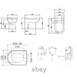 Vanity Unit Combined Sink Toilet Bathroom Suite Furniture Set Pan Cistern 1450mm