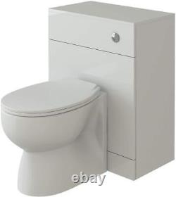 Vanity Unit Combined Sink Toilet Bathroom Suite Furniture WC Set & Cistern White