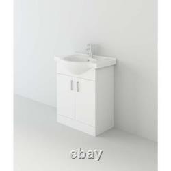Vanity Unit Combined Sink Toilet Bathroom Suite Furniture WC Set Drawer 1550mm