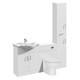 Vanity Unit Combined Sink Toilet Bathroom Suite Furniture Wc Set Tallboy 1600mm