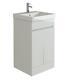 Vanity Unit Sink Basin 500mm Bathroom High Gloss White Storage Furniture