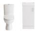 Vanity Unit Sink Basin Close Couplet Bathroom Toilet Wc Unit Cloakroom Set White