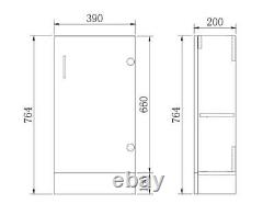 Vanity Unit Sink Basin Close Couplet Bathroom Toilet WC Unit Cloakroom Set White