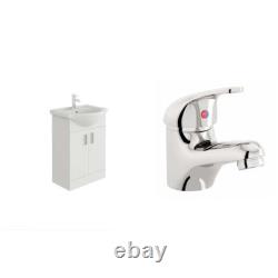 Vanity Unit Sink Basin Furniture Set Bathroom Mono Chrome Mixer Tap 550