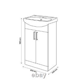 Vanity Unit & basin set grey