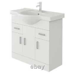 VeeBath Linx Vanity Bathroom Furniture Set WC Toilet Unit Pan Cistern 1450mm