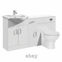 VeeBath Linx Vanity Unit WC Toilet Storage Cabinet Bathroom Furniture 1400mm