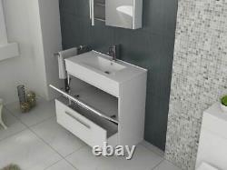 VeeBath Sobek Vanity Basin Cabinet Unit White Storage Sink Furniture 1000mm